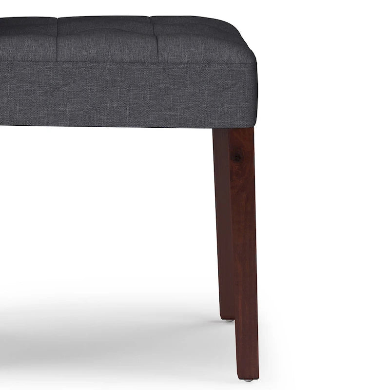 Contemporary Upholstered Dining Chair with Solid Wood Legs, Set of 2