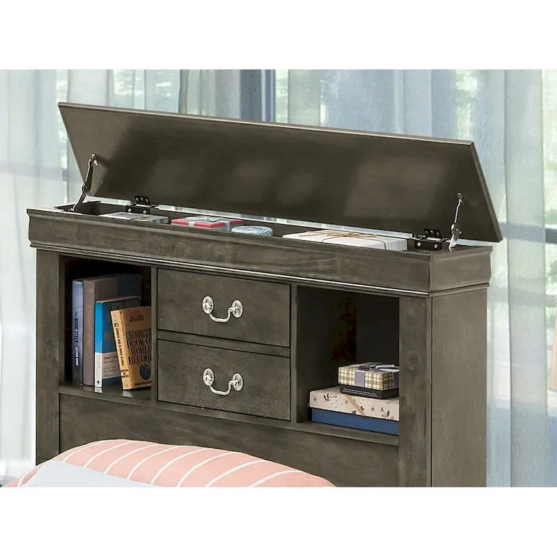 Twin Storage Platform Bed with 6 Under-Bed Drawers - Classic Style