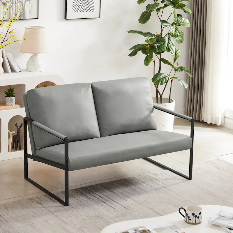 Accent Arm Chair with Thick Padded Backrest and Seat Cushion