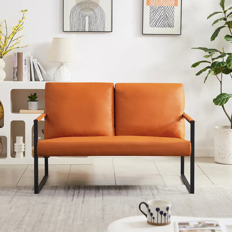 Accent Arm Chair with Thick Padded Backrest and Seat Cushion