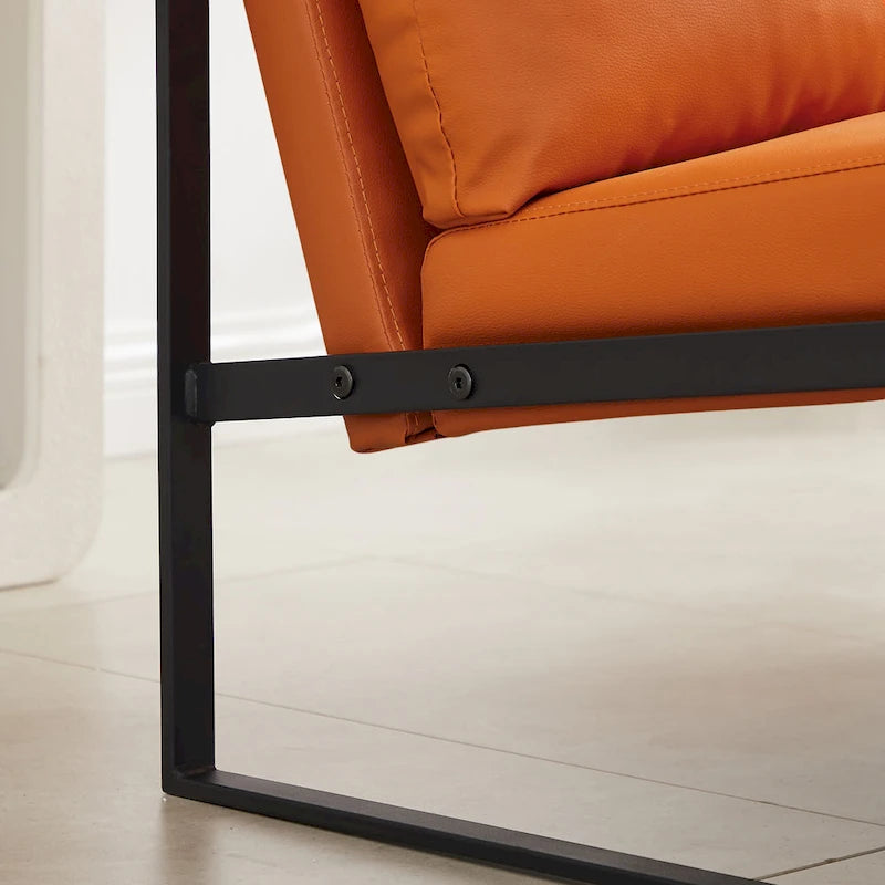Accent Arm Chair with Thick Padded Backrest and Seat Cushion