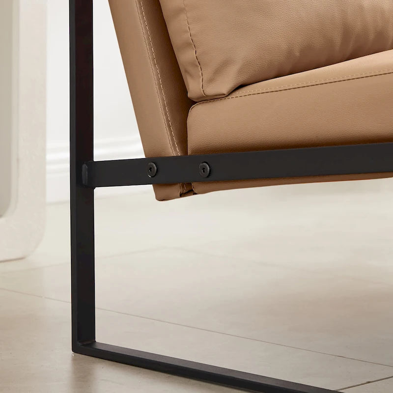 Accent Arm Chair with Thick Padded Backrest and Seat Cushion