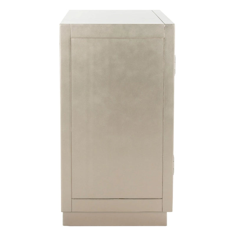 Art Deco Mirrored 2-Door Storage Chest, 32"W x 16"D x 29"H