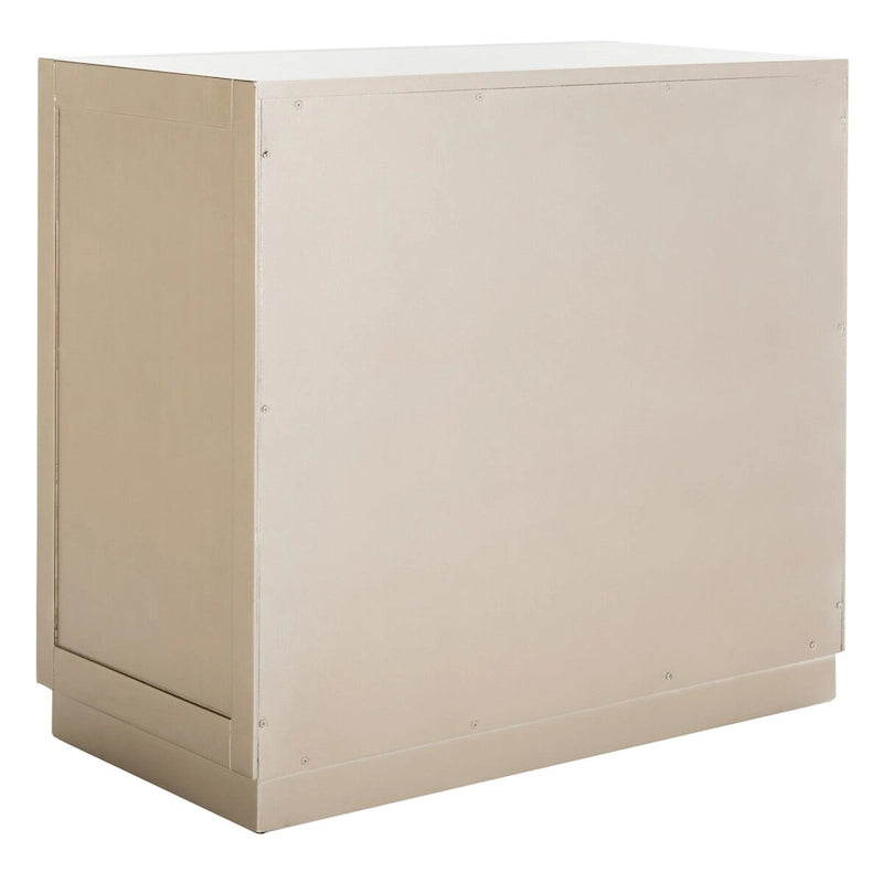Art Deco Mirrored 2-Door Storage Chest, 32"W x 16"D x 29"H
