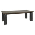 90 Inch Reclaimed Solid Oak Wood Farmhouse Dining Table - Seats 8