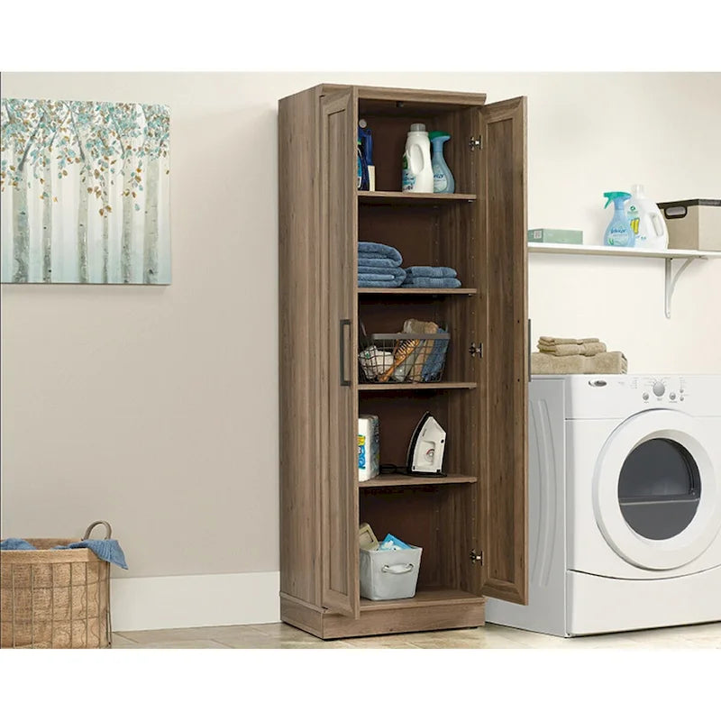 Storage Cabinet with Framed Panel Doors and Adjustable Shelves