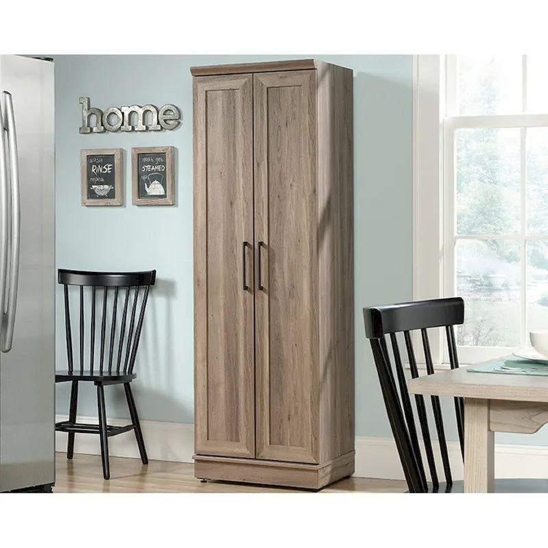Storage Cabinet with Framed Panel Doors and Adjustable Shelves