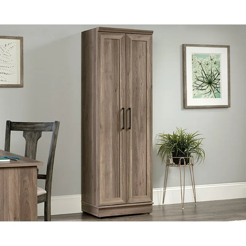 Storage Cabinet with Framed Panel Doors and Adjustable Shelves