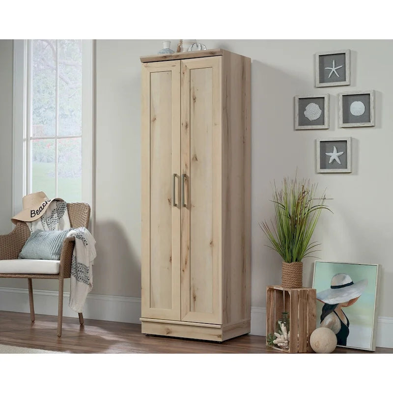 Storage Cabinet with Framed Panel Doors and Adjustable Shelves