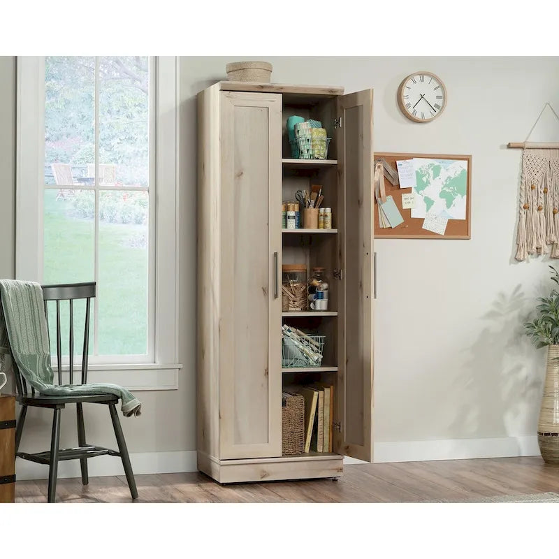 Storage Cabinet with Framed Panel Doors and Adjustable Shelves