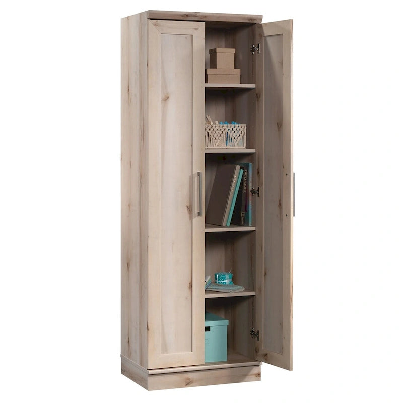 Storage Cabinet with Framed Panel Doors and Adjustable Shelves