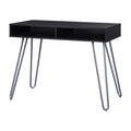 Hairpin Writing Desk with Open Storage Compartment