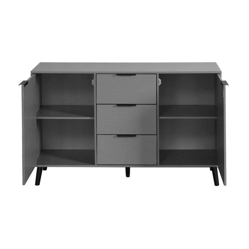 47-Inch Kitchen Sideboard Cabinet with 3 Drawers and 2 Doors
