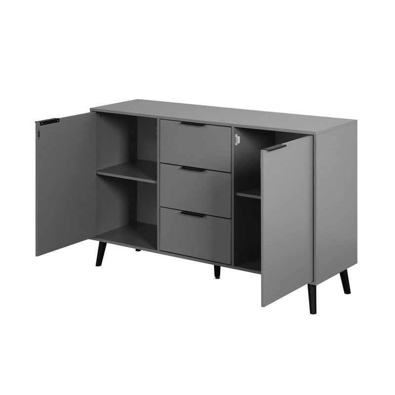 47-Inch Kitchen Sideboard Cabinet with 3 Drawers and 2 Doors