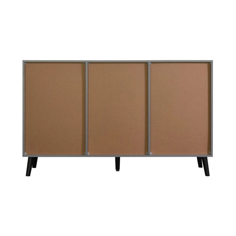 47-Inch Kitchen Sideboard Cabinet with 3 Drawers and 2 Doors