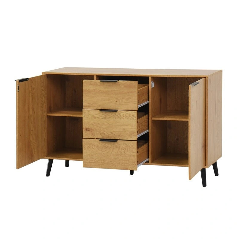 47-Inch Kitchen Sideboard Cabinet with 3 Drawers and 2 Doors
