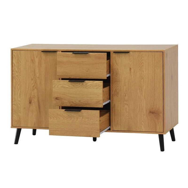 47-Inch Kitchen Sideboard Cabinet with 3 Drawers and 2 Doors