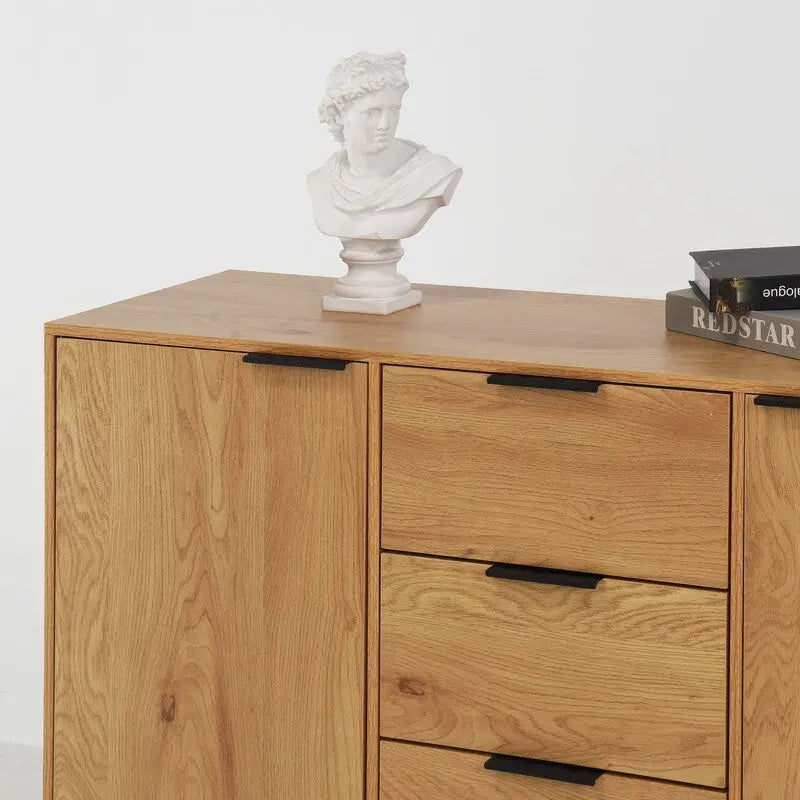 47-Inch Kitchen Sideboard Cabinet with 3 Drawers and 2 Doors