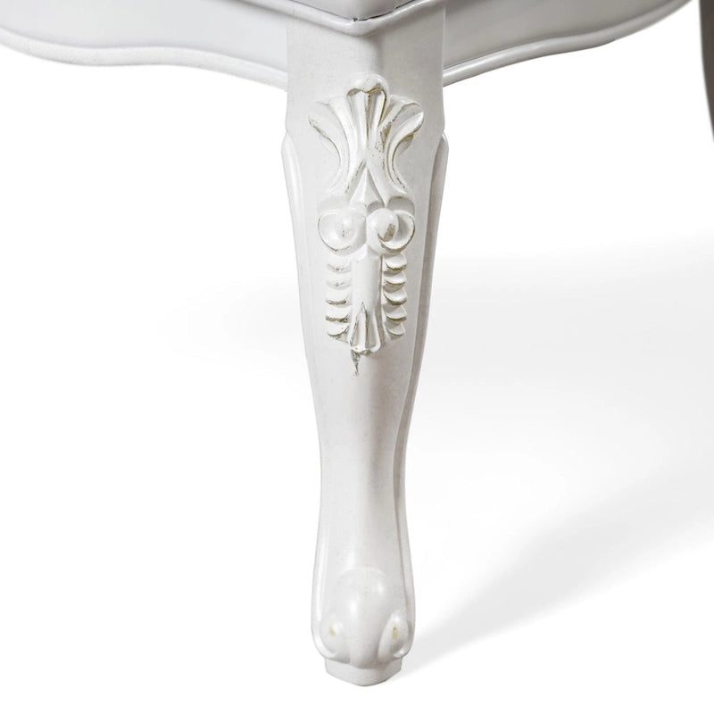 Traditional Solid Wood Dining Arm Chairs with Nailhead Trim, Set of 2