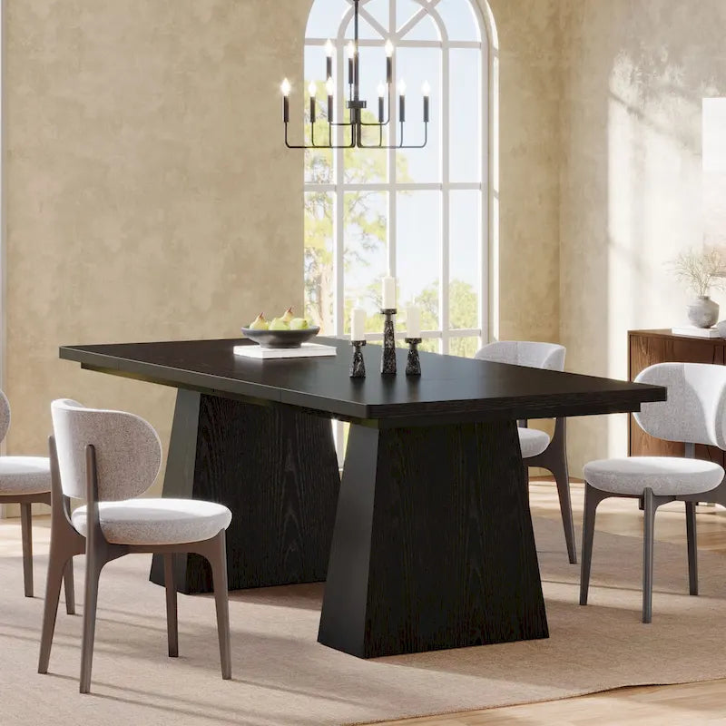 63-Inch Modern Rectangular Dining Table for 4-6 People