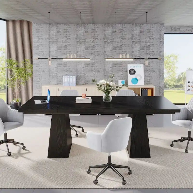 63-Inch Modern Rectangular Dining Table for 4-6 People