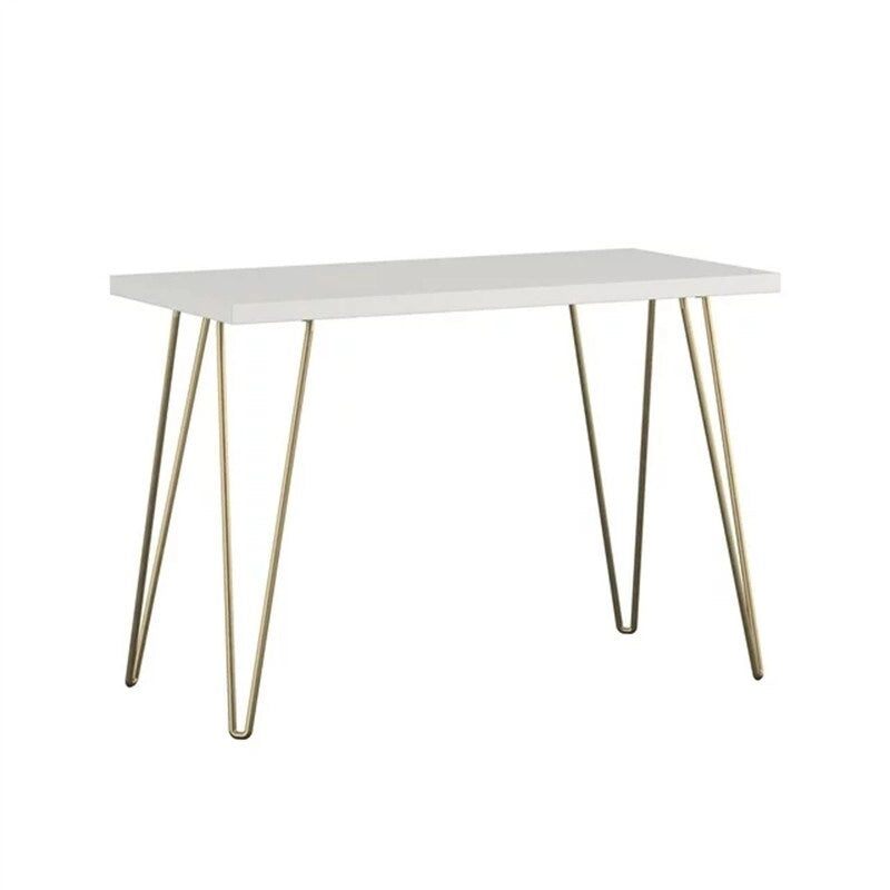 Retro Slim Computer Desk with Hairpin Legs