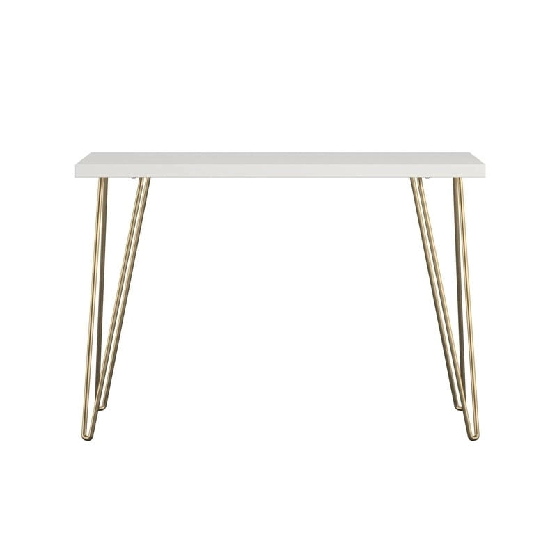 Retro Slim Computer Desk with Hairpin Legs