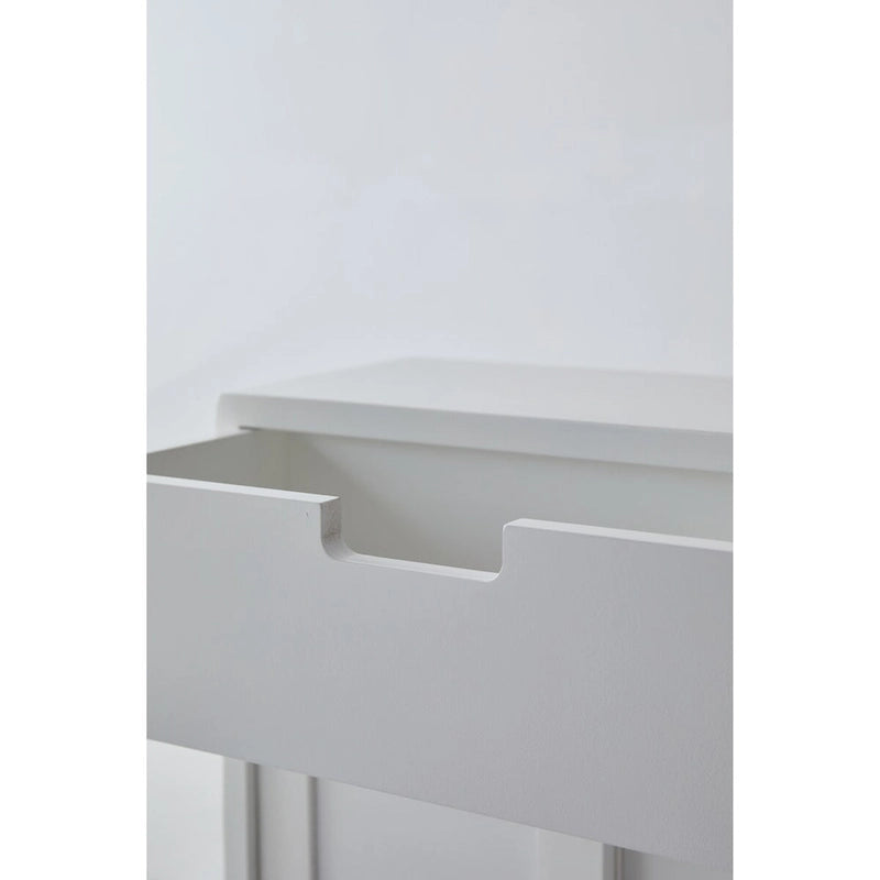 Free-Standing Rolling Bathroom Storage Cabinet with Sliding Doors