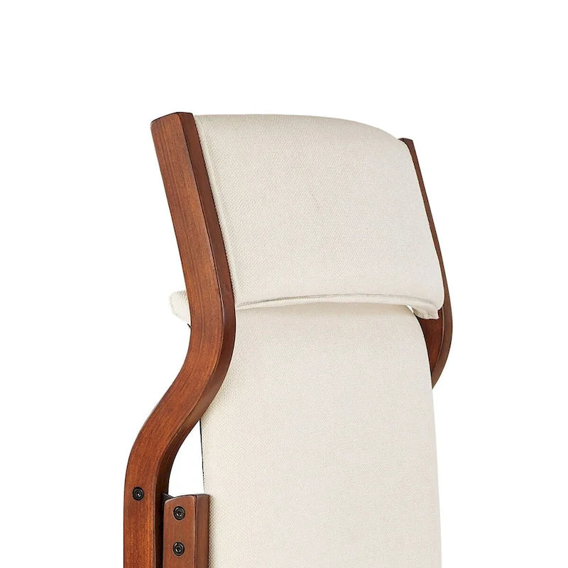 Vintage Fabric Upholstered Foldable Dining Chairs, Set of 2